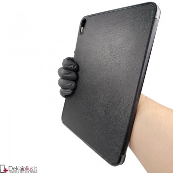 Dirbtinės odos atverčiamas dėklas - juodas (Apple Ipad 10.9 (2022)-Ipad 11 (2025)